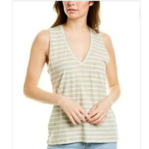 Madewell Whisper Cotton V-neck Pocket Tank Top NWT